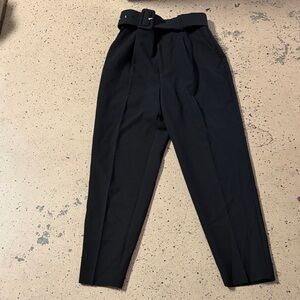 Zara Men's Black Belted Dress Pants